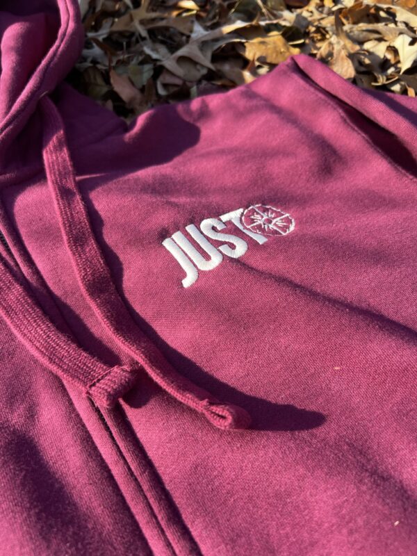 JUSTO Zipper Hoodie - Maroon